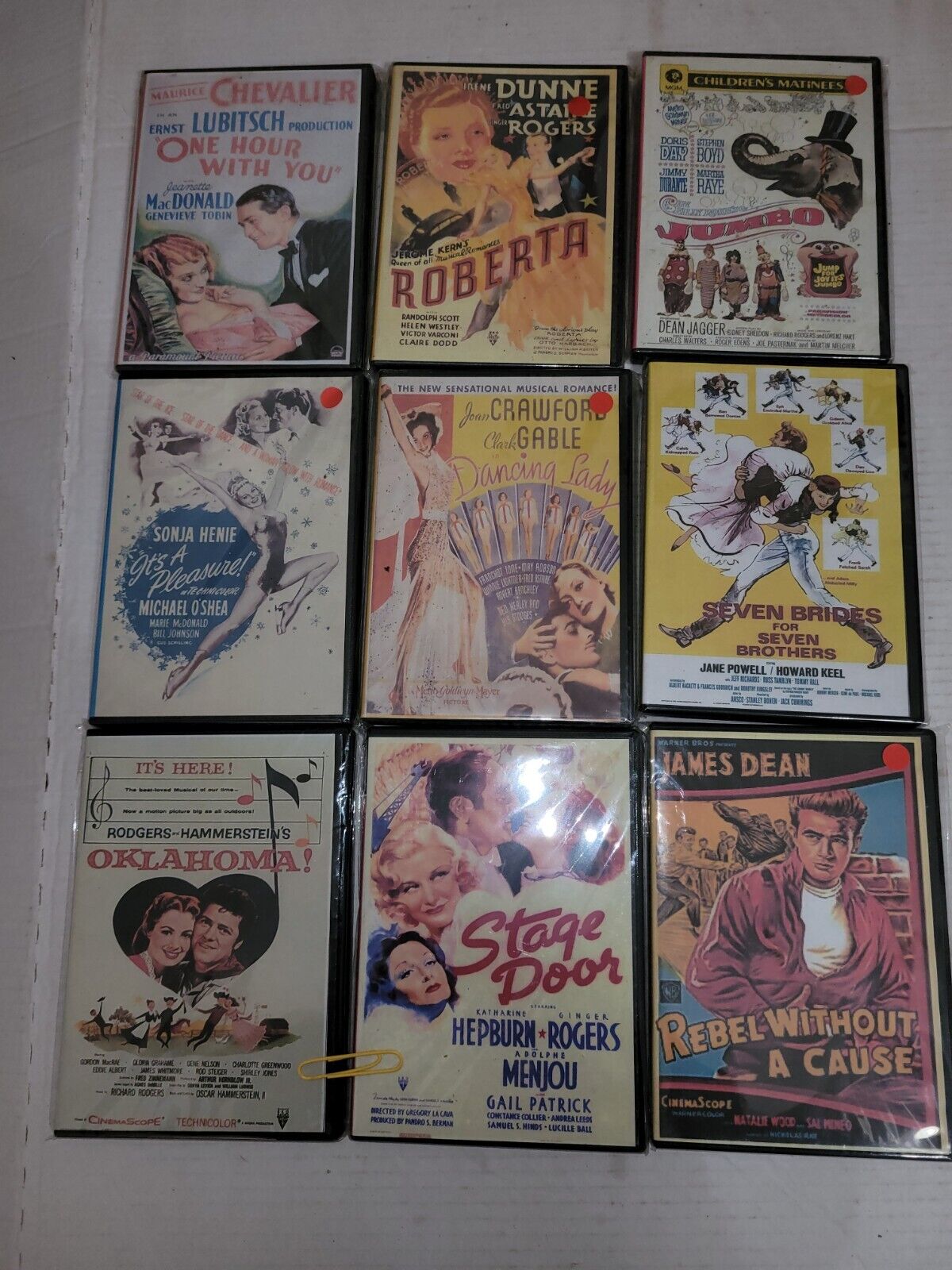 Vintage Leading Actresses Movies DVDs Lot Of 9