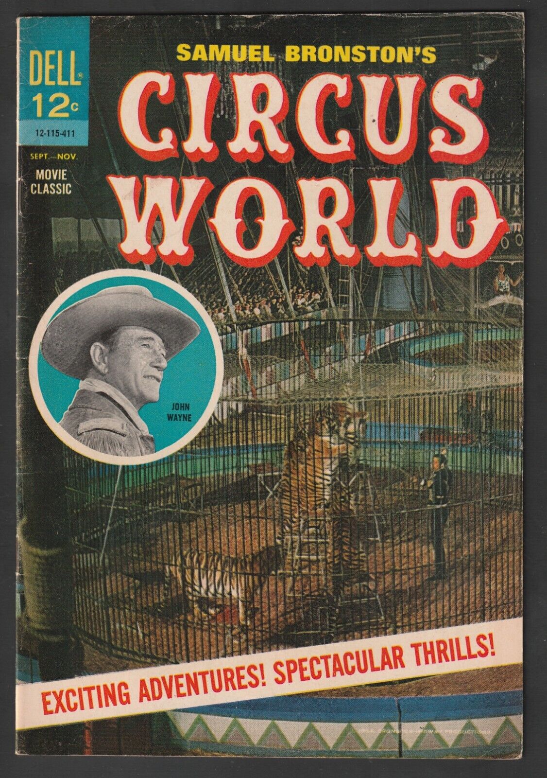 Dell Movie Classic CIRCUS WORLD No. 12-115-411 (1964) John Wayne Photo Cover