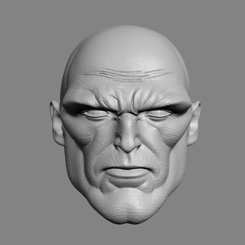 Martian Manhunter v1 neutral face custom head for DC Comics action figures
