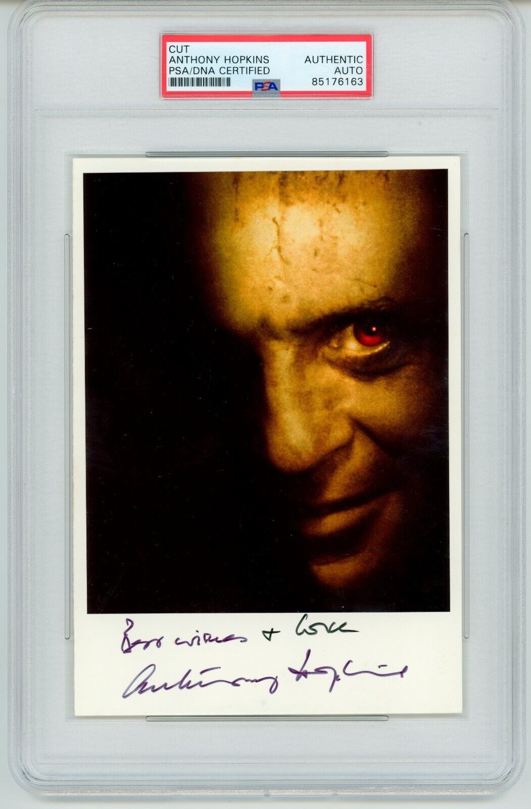 Anthony Hopkins ~ Signed Hannibal Lecter Silence of the Lambs Autograph~ PSA DNA