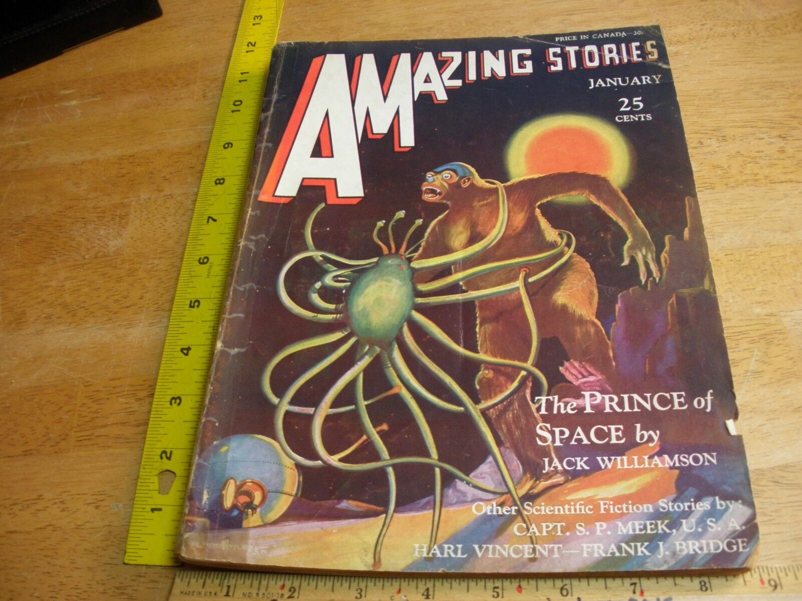 Amazing Stories Jan 1931 ORIGINAL pulp magazine Jack Williamson V5 #10 HTF 