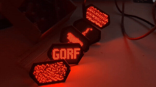 GORF Arcade Game LED Matrix Mod Midway Gomez Gorf Upright Cabaret 1981