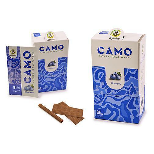 CAMO Self-Rolling Wraps - BLUEBERRY (Full box)