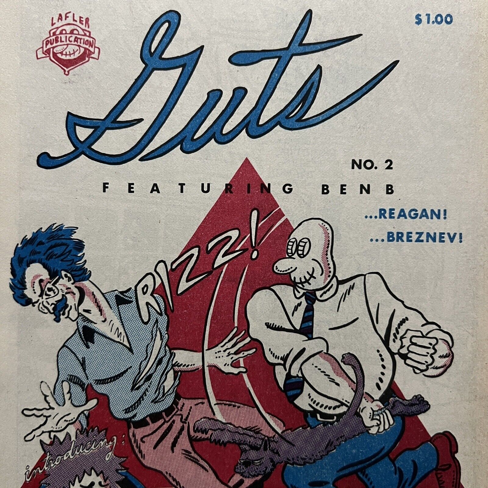 Guts #2 Steve Lafler Publication 1982 Early RARE OOP HTF Underground Comix 👀