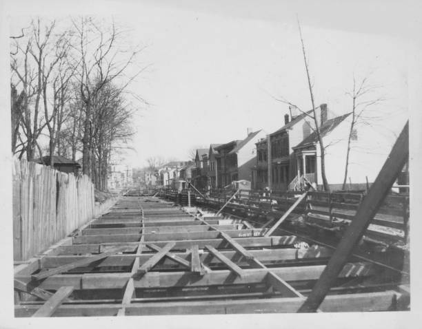 View of West Amity Street looking west from Amity Street 192- New York Old Photo