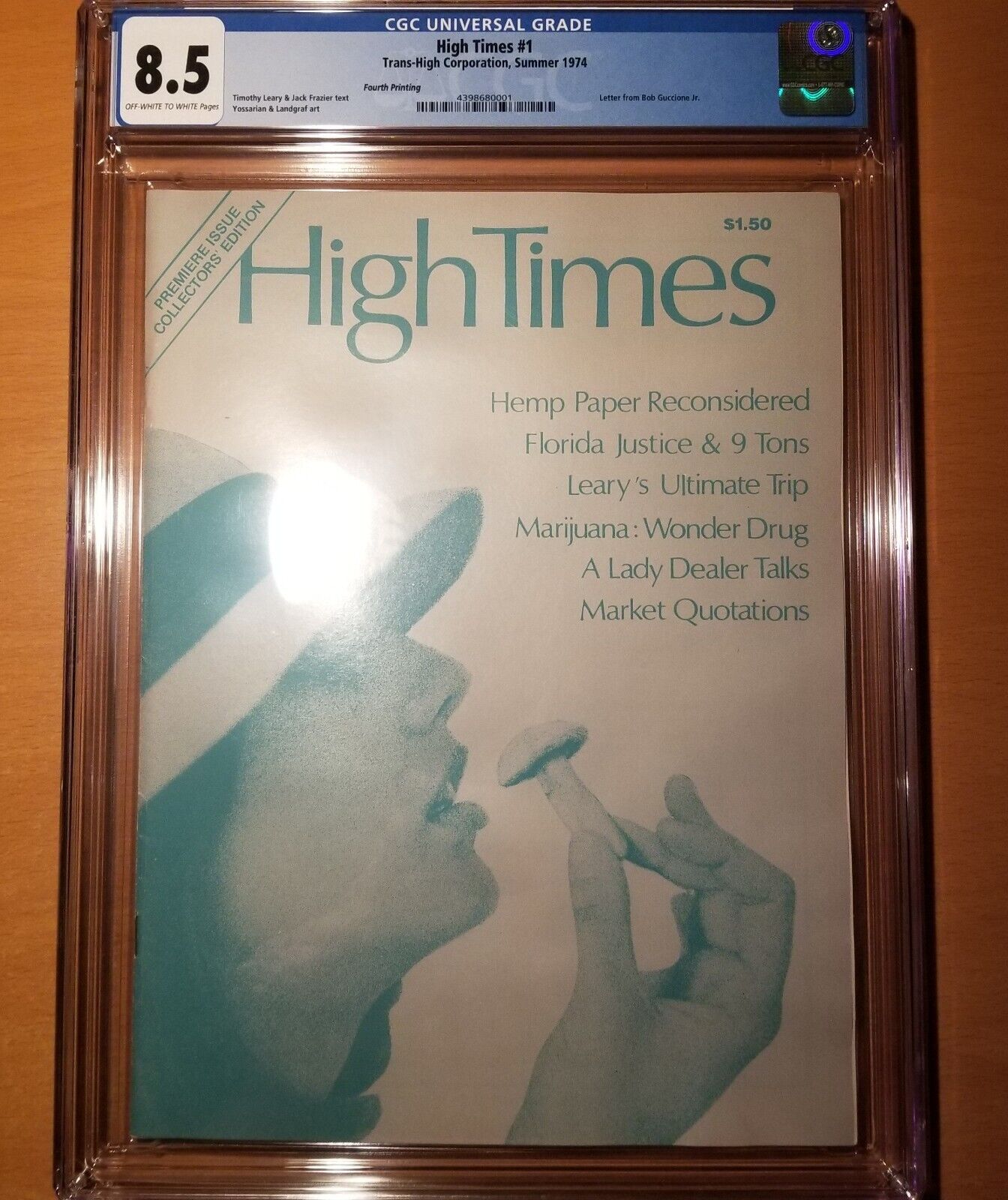 High Times #1 CGC 8.5 1974