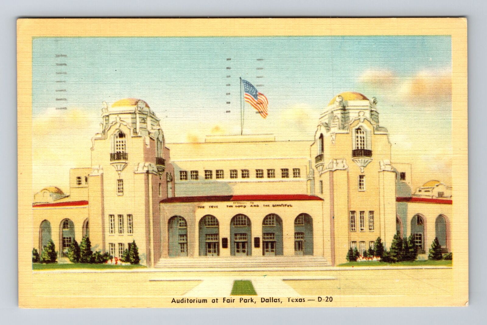 Dallas TX-Texas, Auditorium at Fair Park, c1950 Antique Vintage Postcard