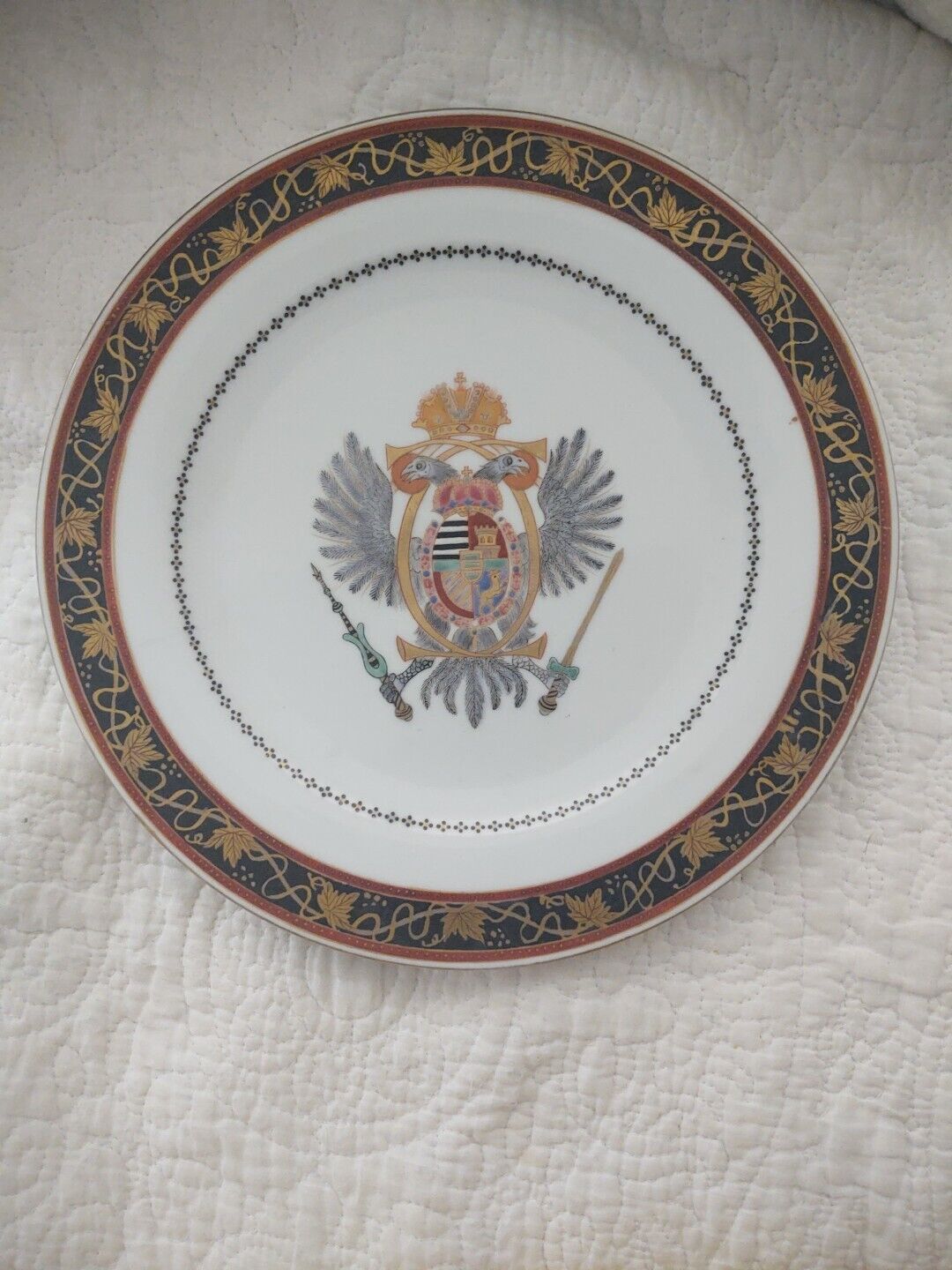 AUSTRIAN Hungarian Emperor Habsburg Personal Service  Dinner plate 