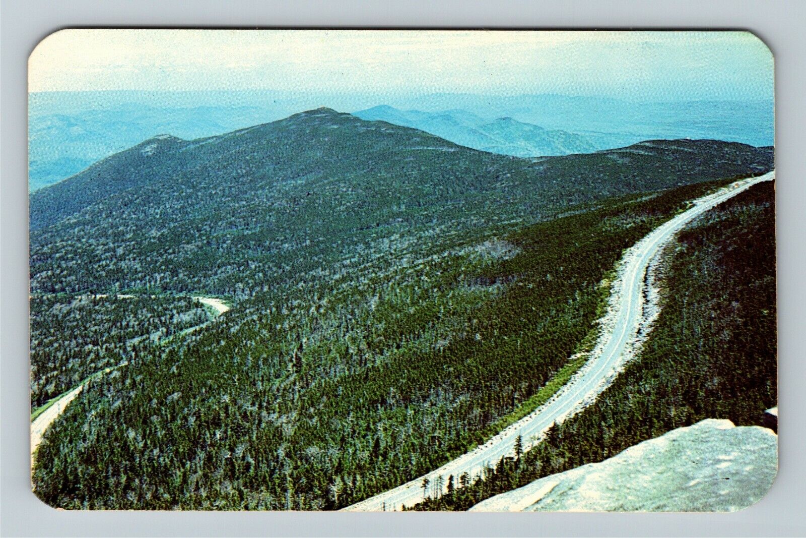 Wilmington NY-New York, White Face Mt Memorial Highway, Vintage Postcard