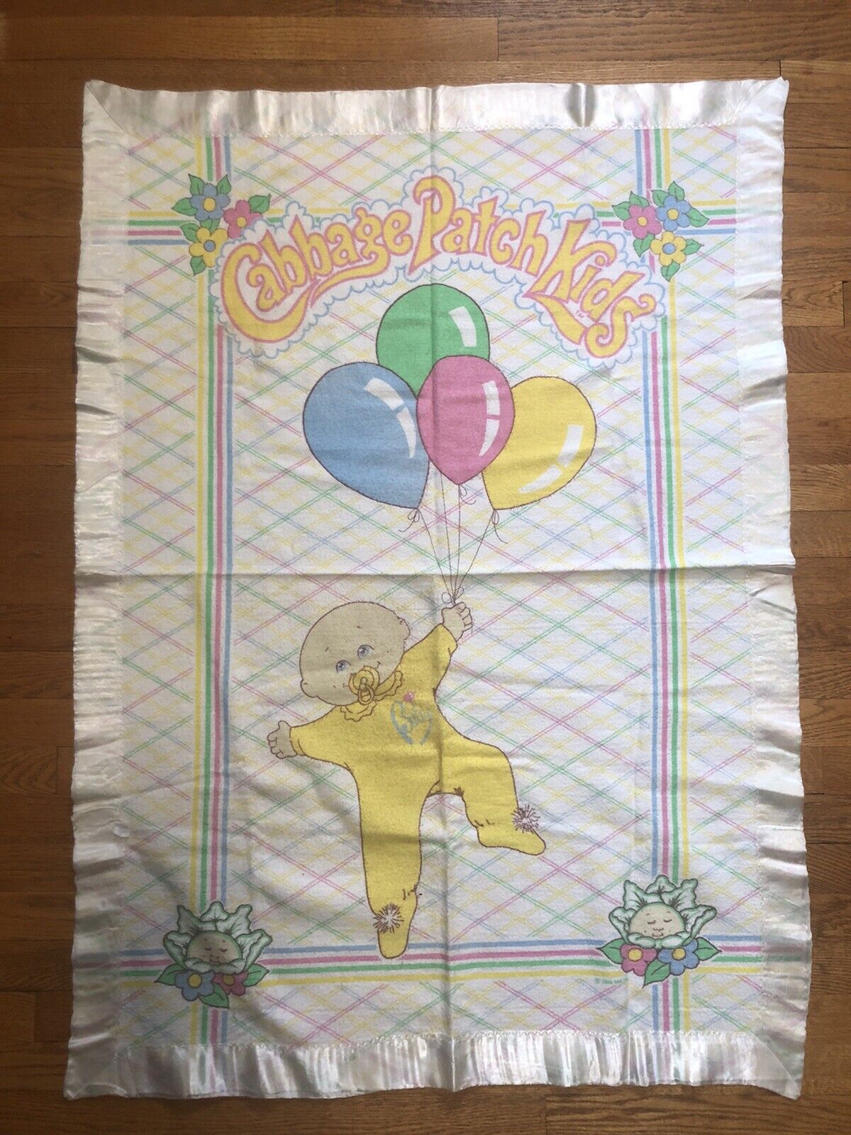 Vintage 1980’s Cabbage Patch Kids Baby Blanket