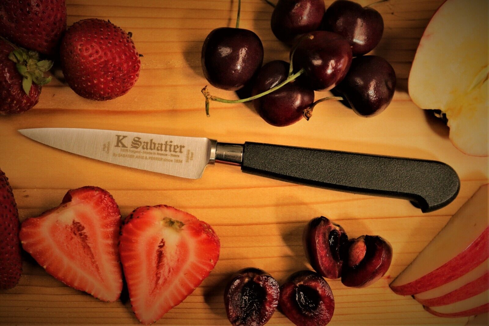 Sabatier 3 inch ( Nogent style ) paring knife . Made in Thiers France