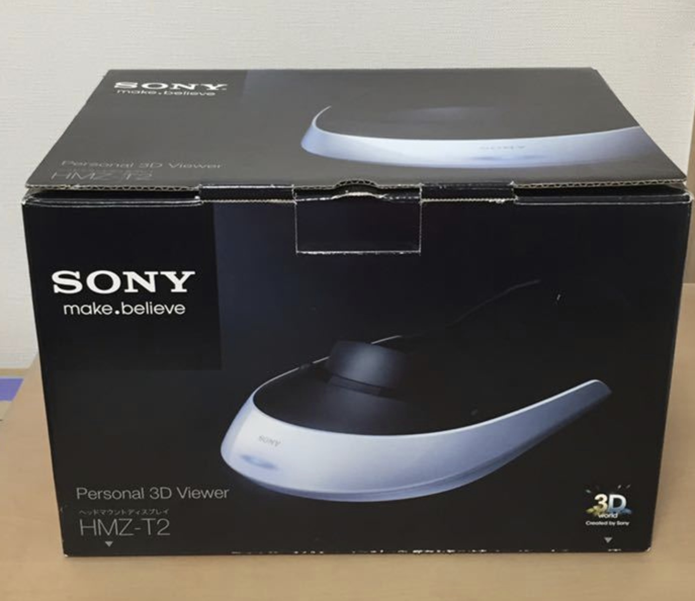 Sony HMZ-T2 Wearable HDTV Personal 3D Viewer Head mount display Headphone NM