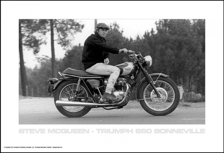 Steve McQueen - Triumph 650 Bonneville