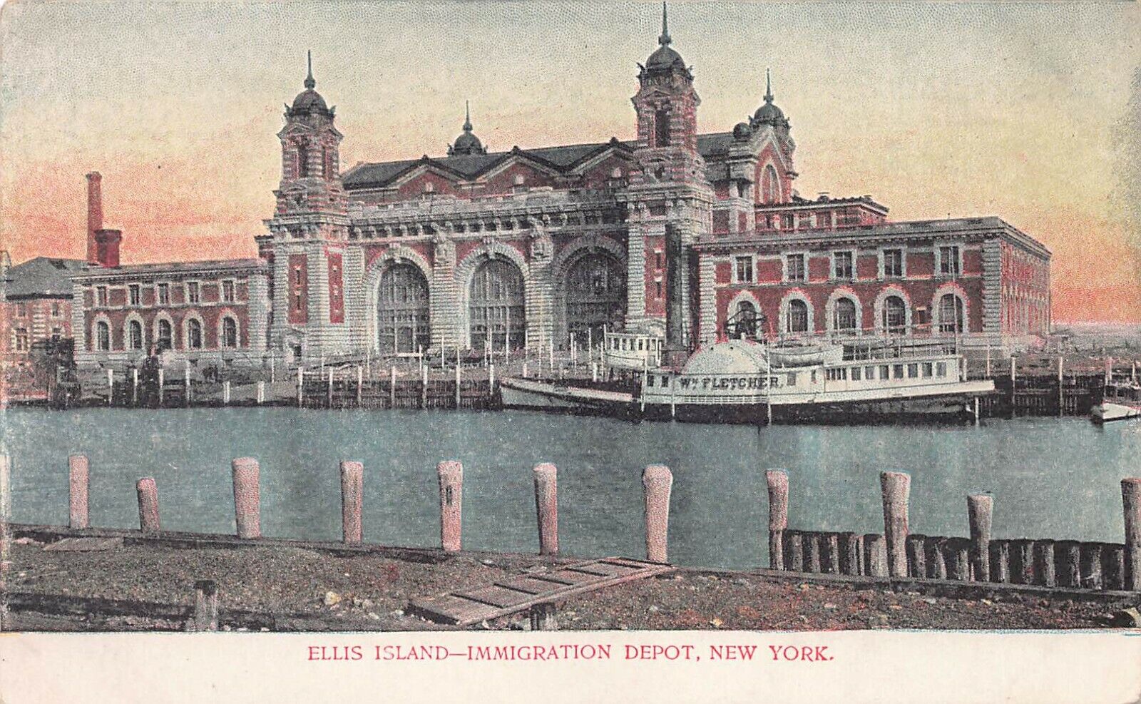 Ellis Island, Immigration Depot, New York City, N.Y., Early Postcard