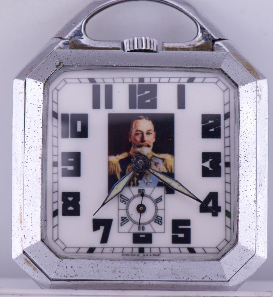 Antique Pocket Watch Art-Deco United Kingdom Presentation King George V c1930