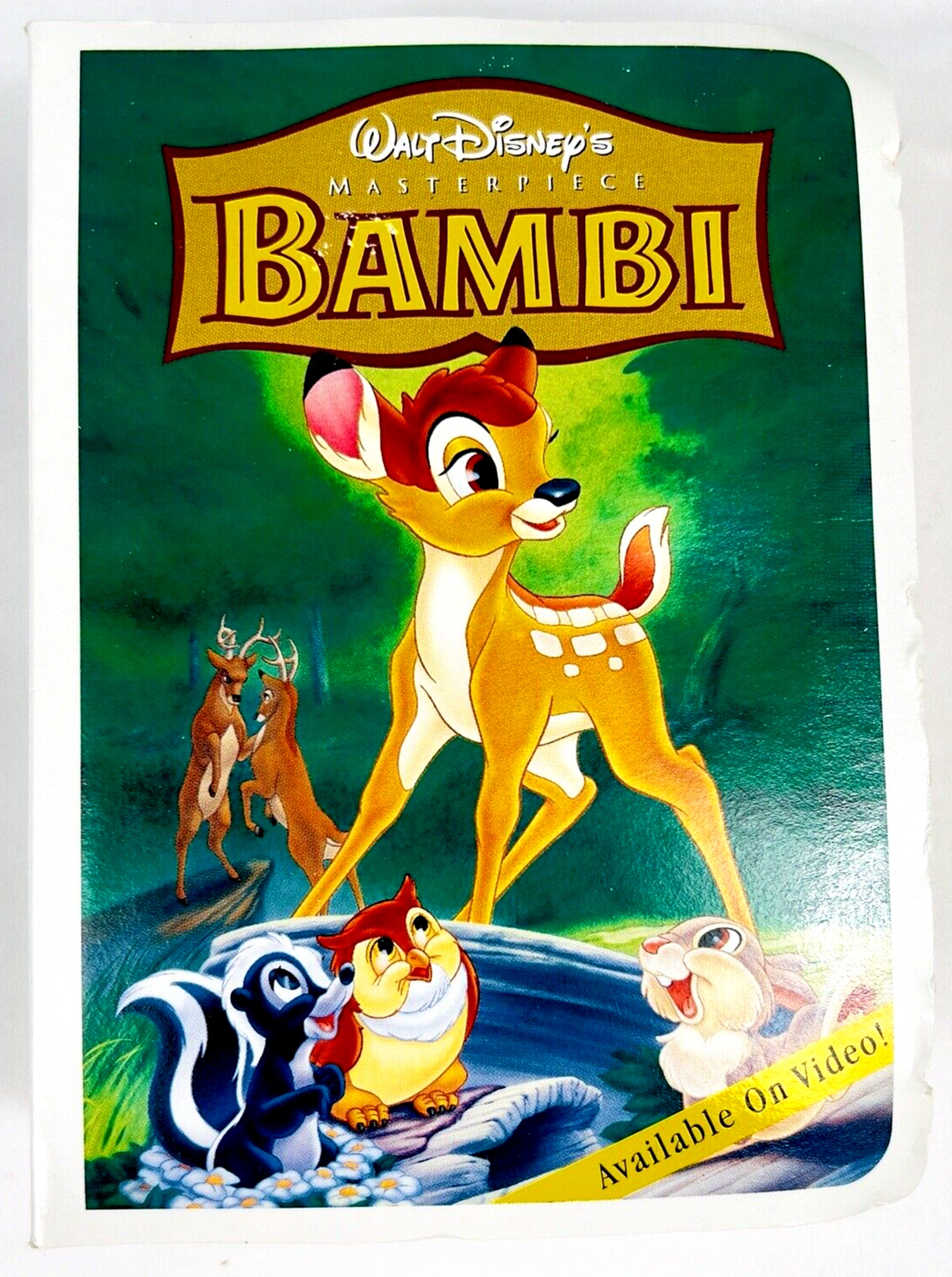 Disney Bambi McDonalds Happy Meal Toy 1996 Figure Masterpiece VHS Box Vintage