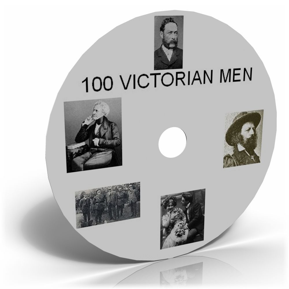 100 Victorian Men Photos Pictures Gentlemen History CD