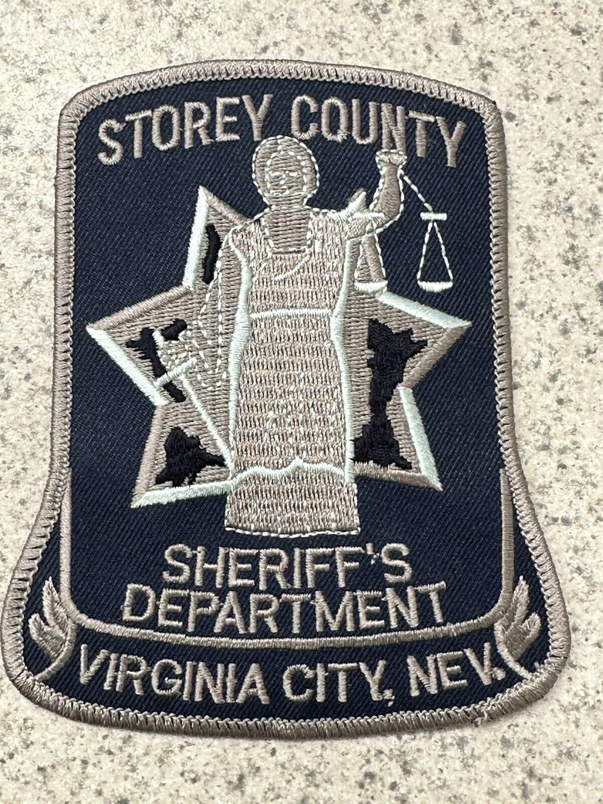 SHERIFF\'S DEPARTMENT Virginia City Nevada STOREY COUNTY Uniform Patch