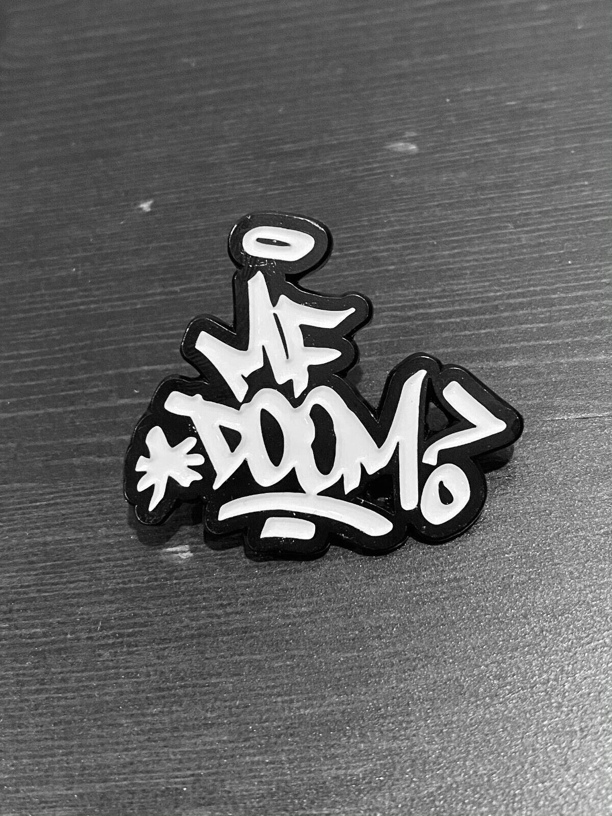 MF Doom enamel Pin Lapel - KMD Jay Dee J Dilla 90's hip hop Madlib madvillain