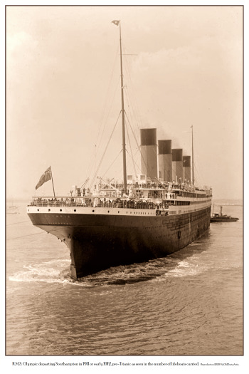 Titanic, etc. 1008c R.M.S. Olympic Pre-Titanic Photo Poster 18 x 24