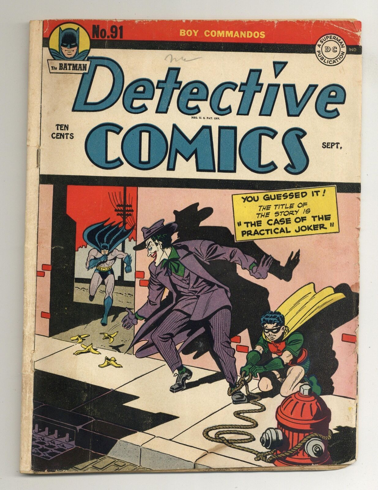 Detective Comics #91 GD- 1.8 1944