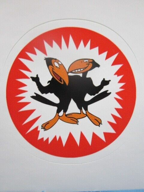 ~ HECKLE & JEKYLL ~ CRAZY CROW CARTOON CHARACTERS --- STICKER / DECAL