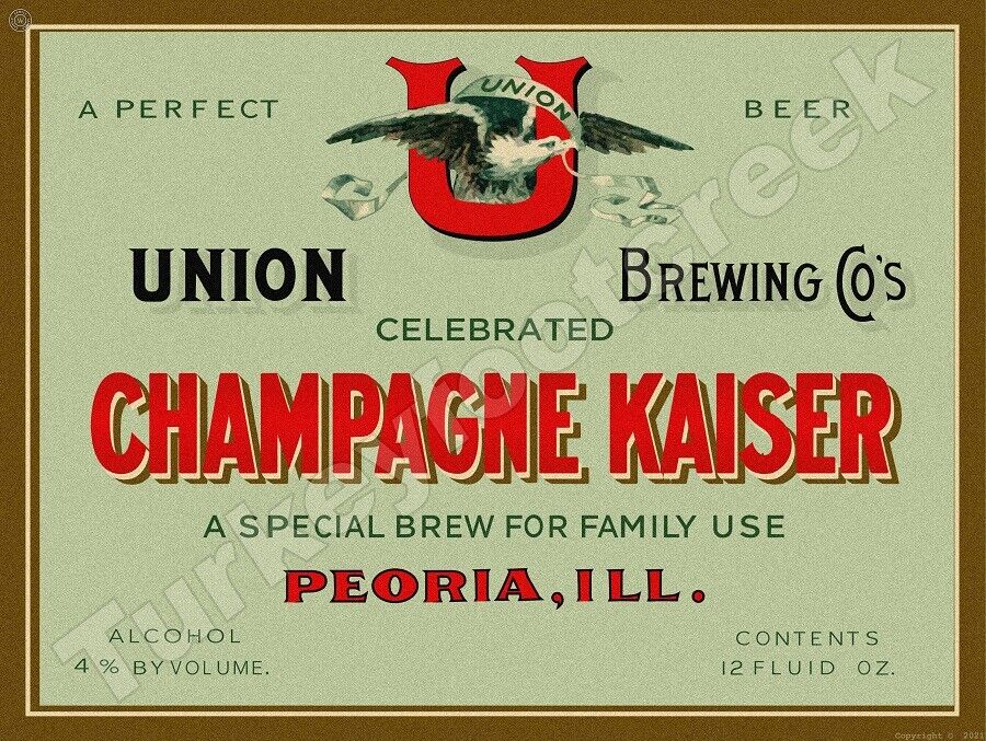 Champagne Kaiser Beer Label 9\