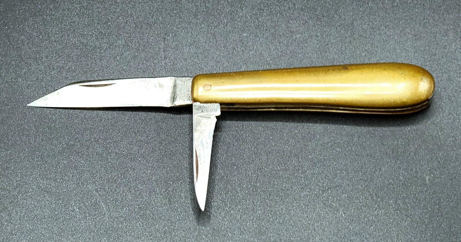 RARE Vintage Humason & Beckley Mfg. New Britain Ct. Brass handle, Pocket Knife