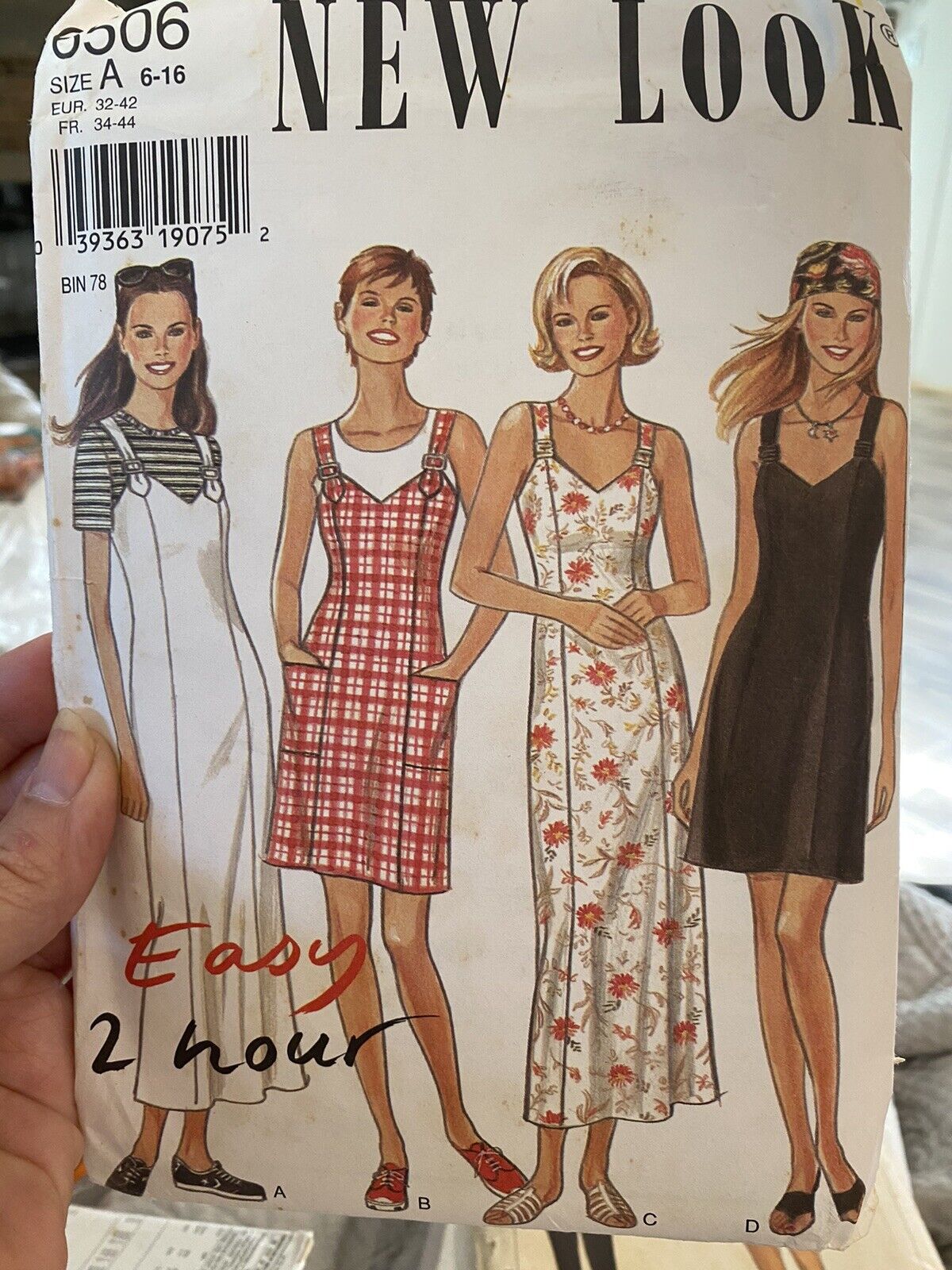 Vintage New Look Sewing Pattern 6506 Size 6-16 Uncut