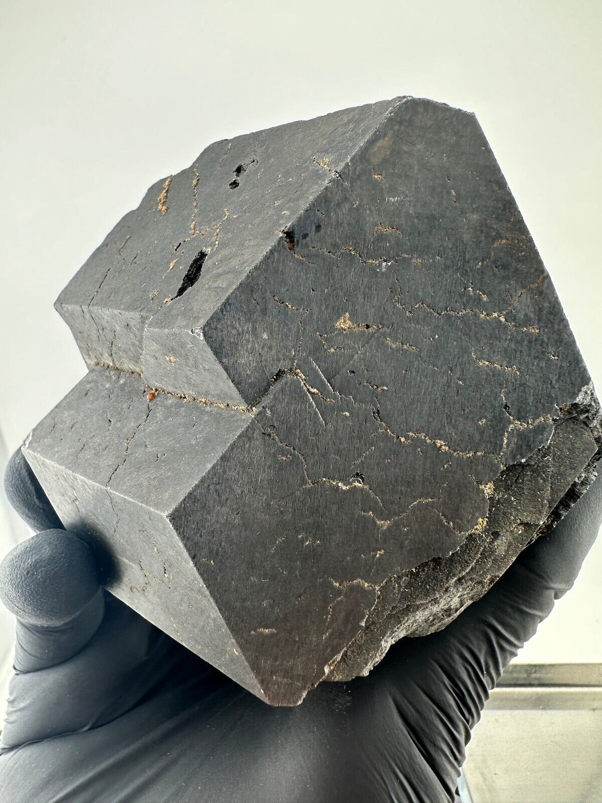 RARE Museum Quality Dodecahedral Magnetite Crystal with Spessartite Garnet