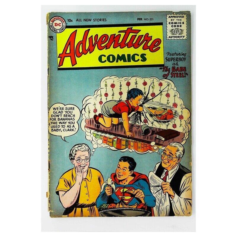 Adventure Comics (1938 series) #221 in Very Good minus condition. DC comics [o/