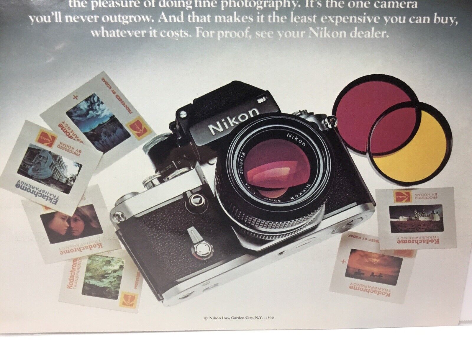 Nikon What Would Life Be Without It. 1977 Original Print Ad.