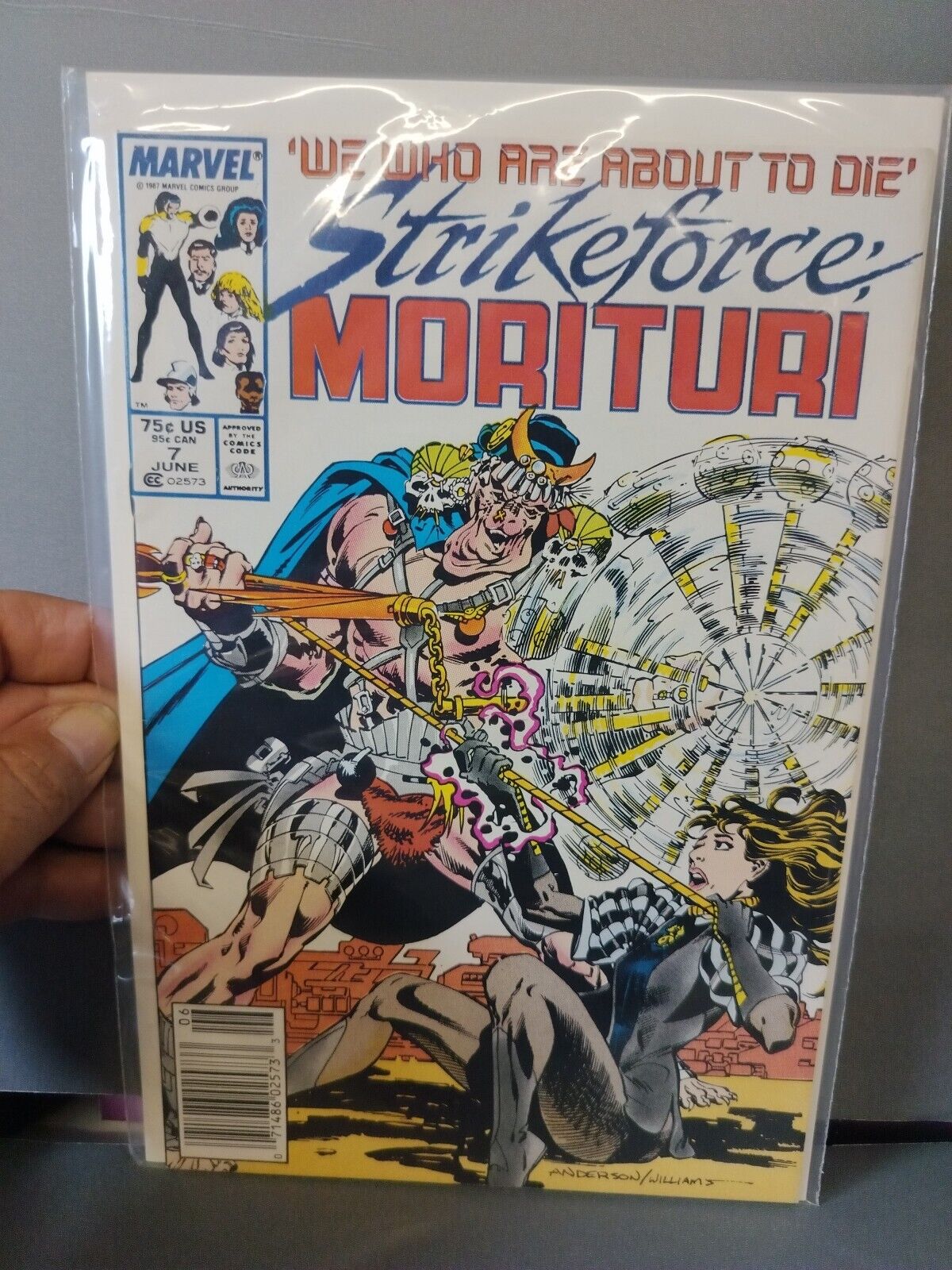 Strikeforce: Morituri #7 1987 Marvel Comics Comic Book Bagged And Boarded