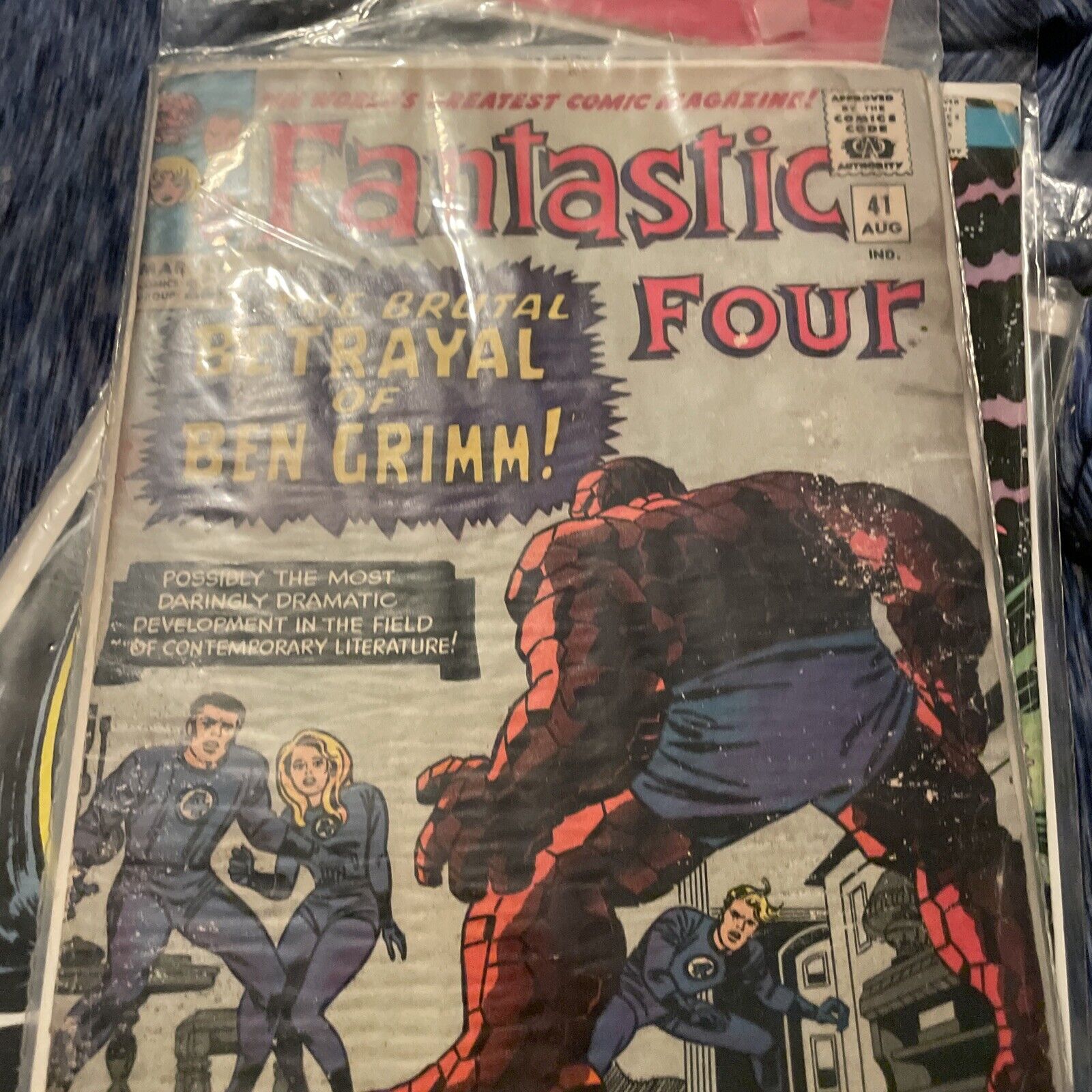Fantastic Four #41 Betrayal of Ben Grimm Jack Kirby Marvel 1965