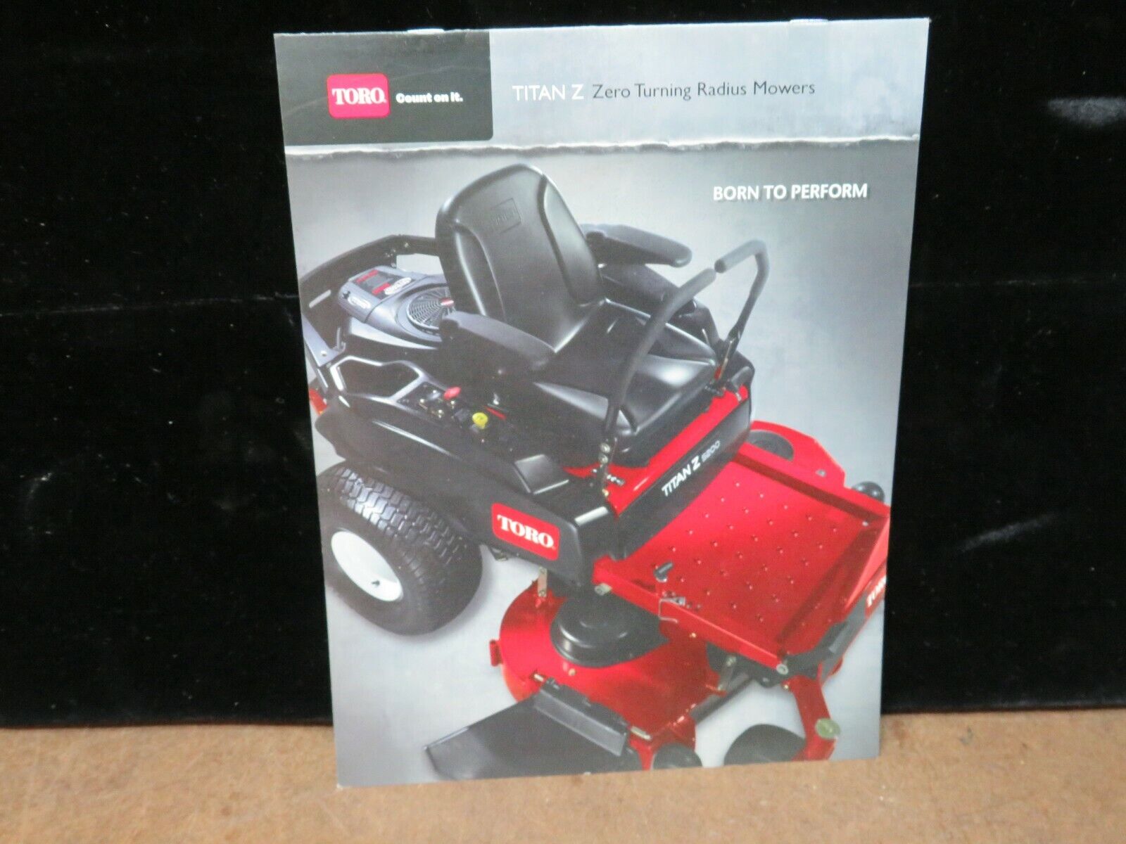 Wheel Horse toro titan Z advertising parts mower tractor manual brochure