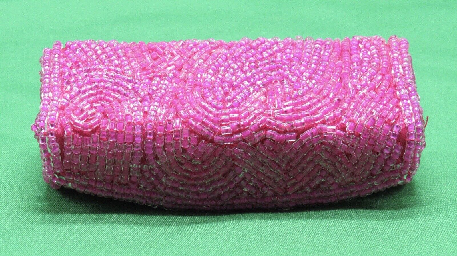 Mary Kay Signature Pink Beaded Lipstick Case Preowned