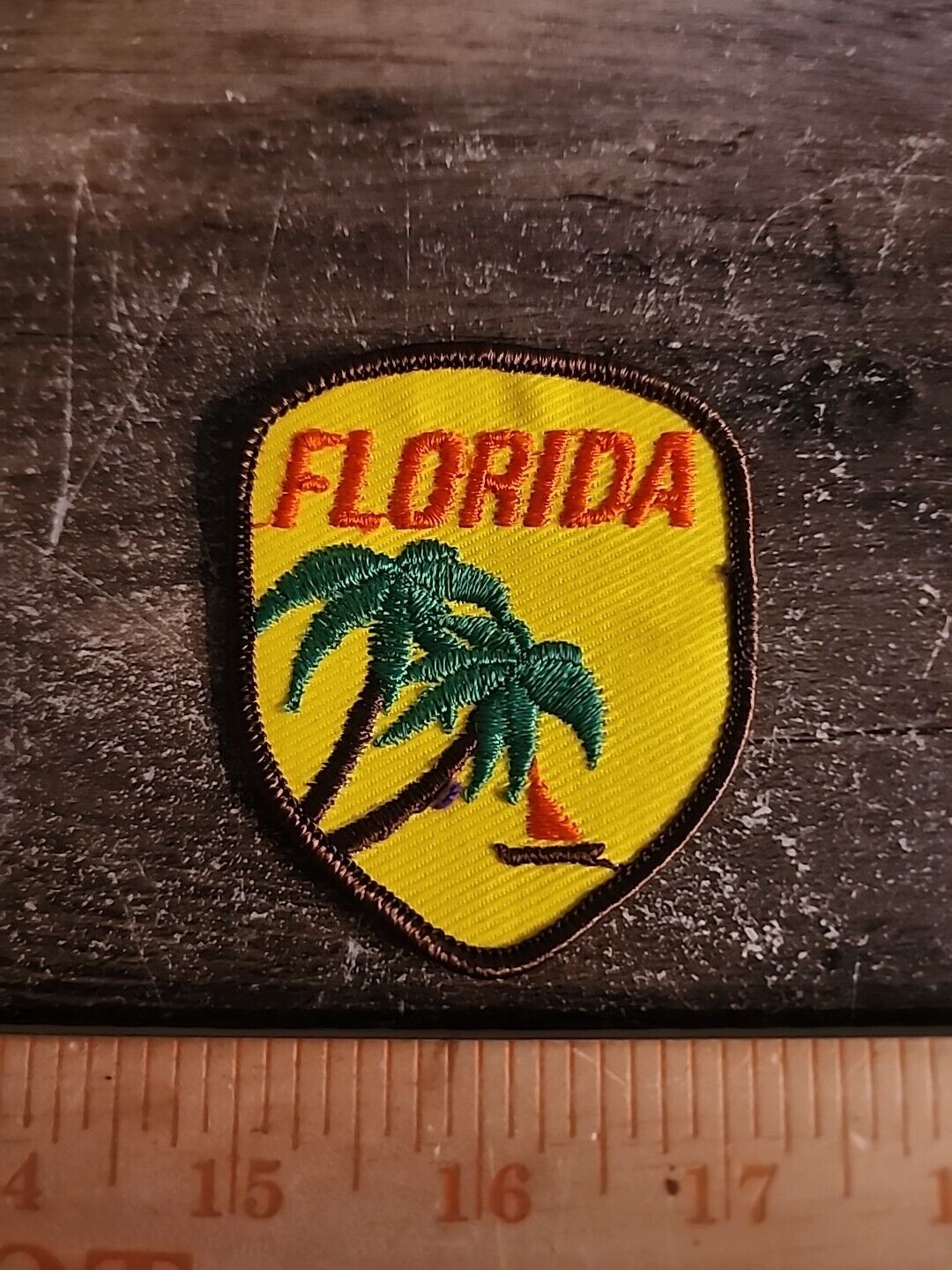 Vintage State of Florida Sew On Patch  V1