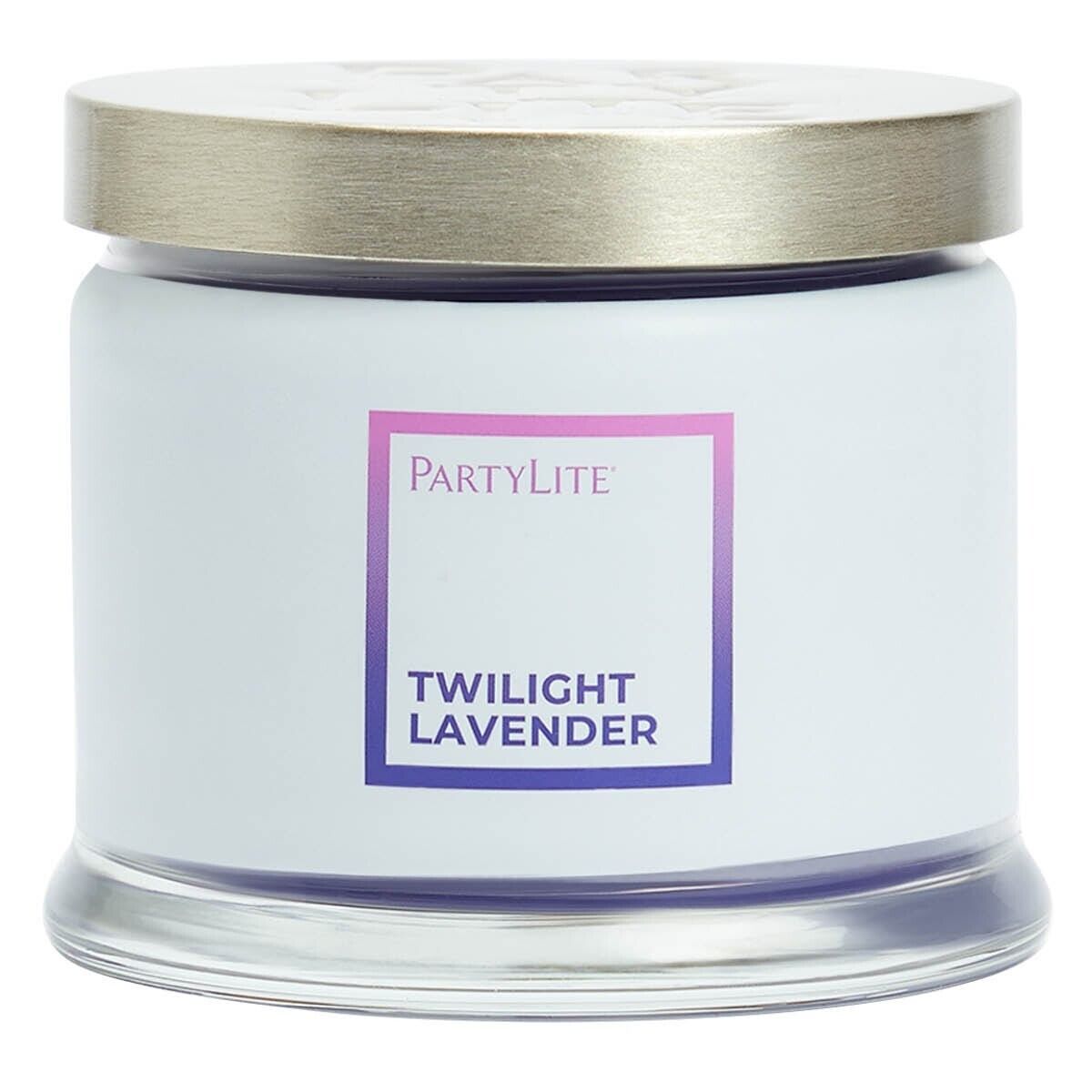 Partylite TWILIGHT LAVENDER 3-wick JAR CANDLE  BRAND NEW