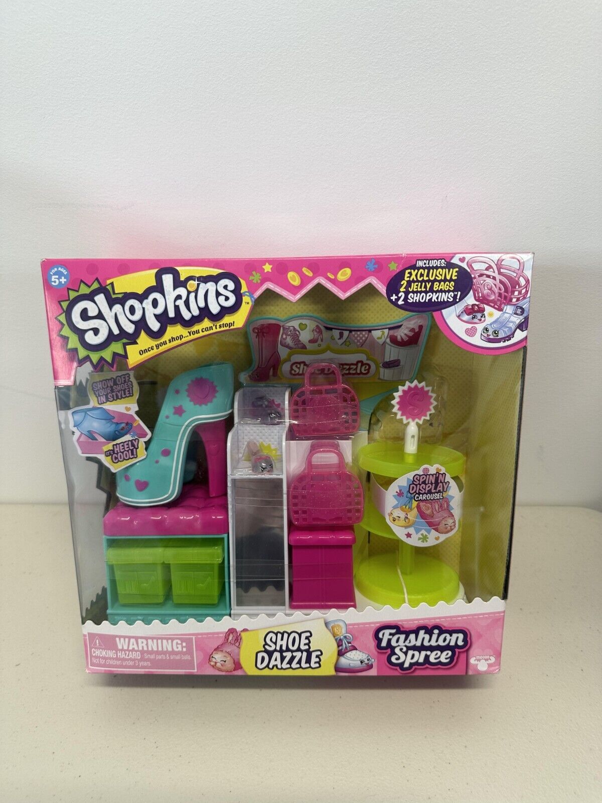 Shopkins Fashion Spree - Shoe Dazzle Toy Set - NEW IN BOX Slightly Damaged Box