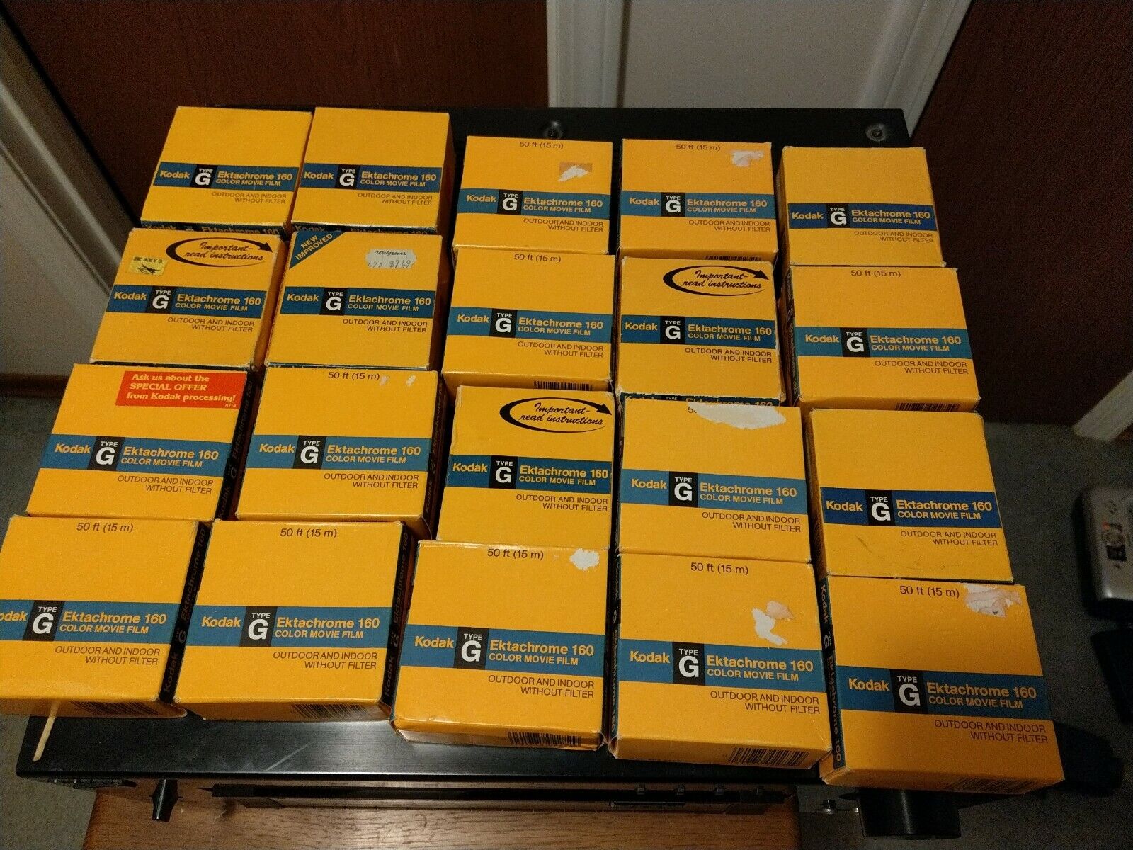 Kodak Ektachrome 160 Type G Super 8 Film 97 Boxes For Sale Sold Each NewExpired.