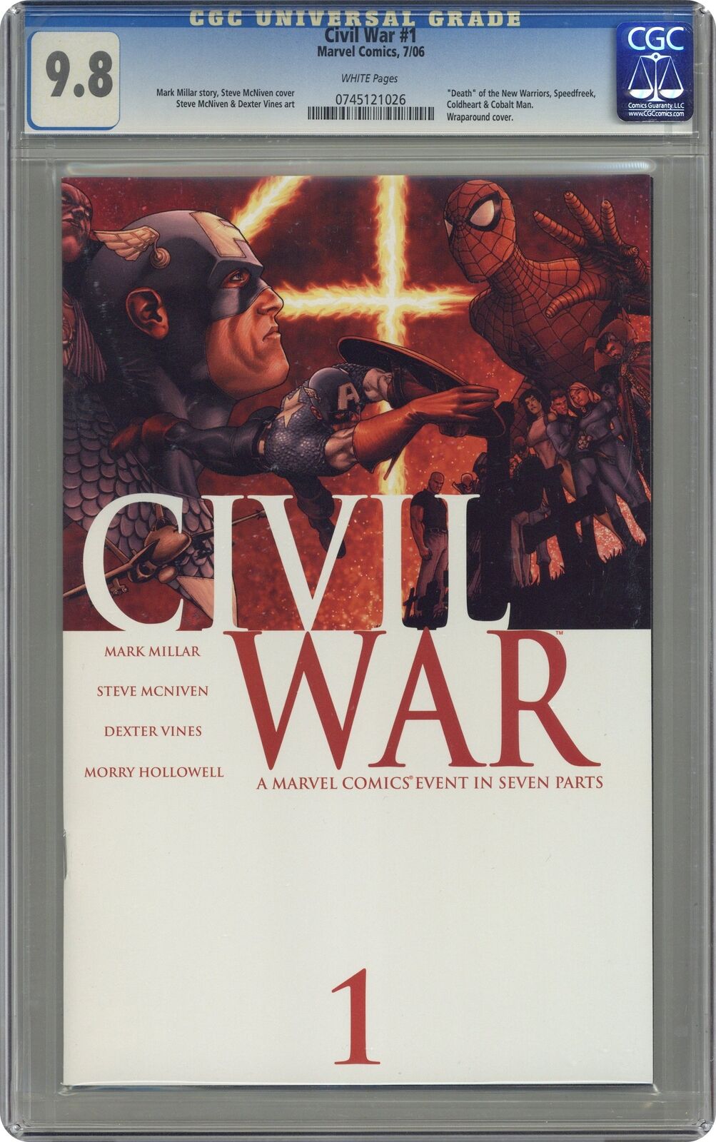 Civil War 1A McNiven CGC 9.8 2006 0745121026