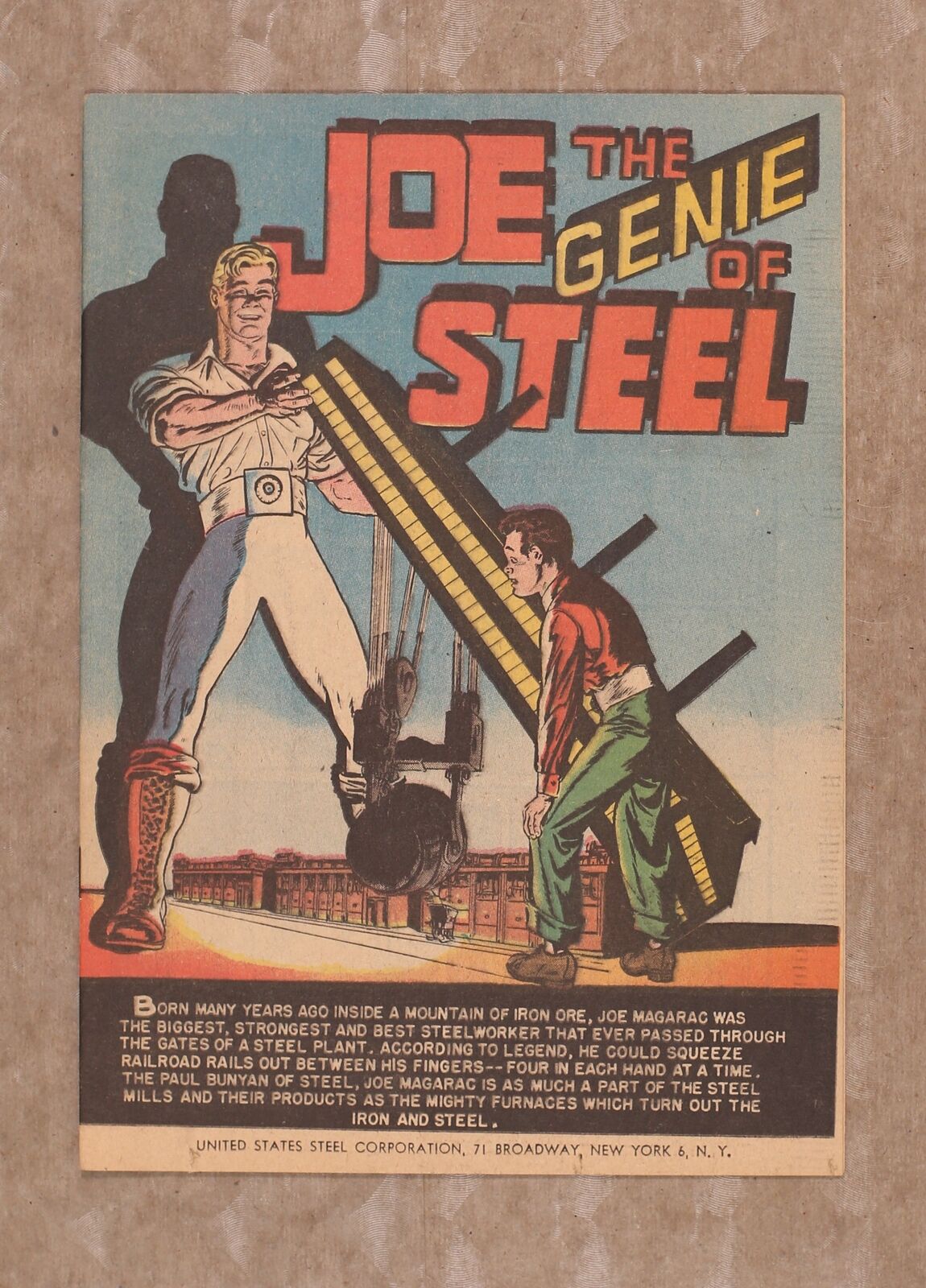 Joe the Genie of Steel #0 VF 8.0 1951