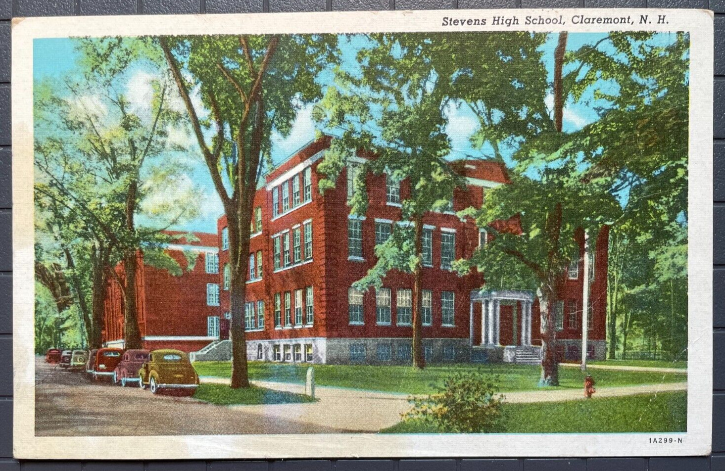 Vintage Postcard 1931 Stevens High School Claremont New Hampshire