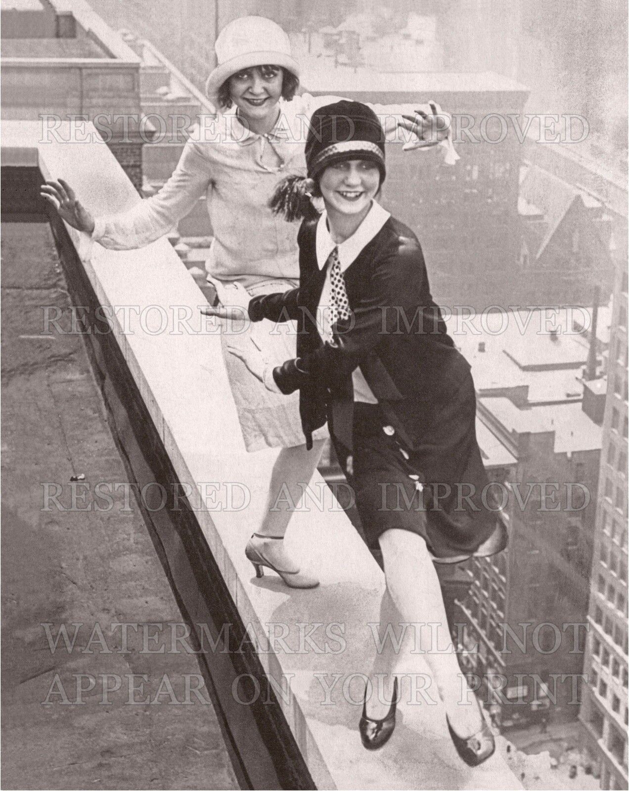 Flapper girls dance on rooftop Roaring 1920s photo CHOICE 5x7 or request digital