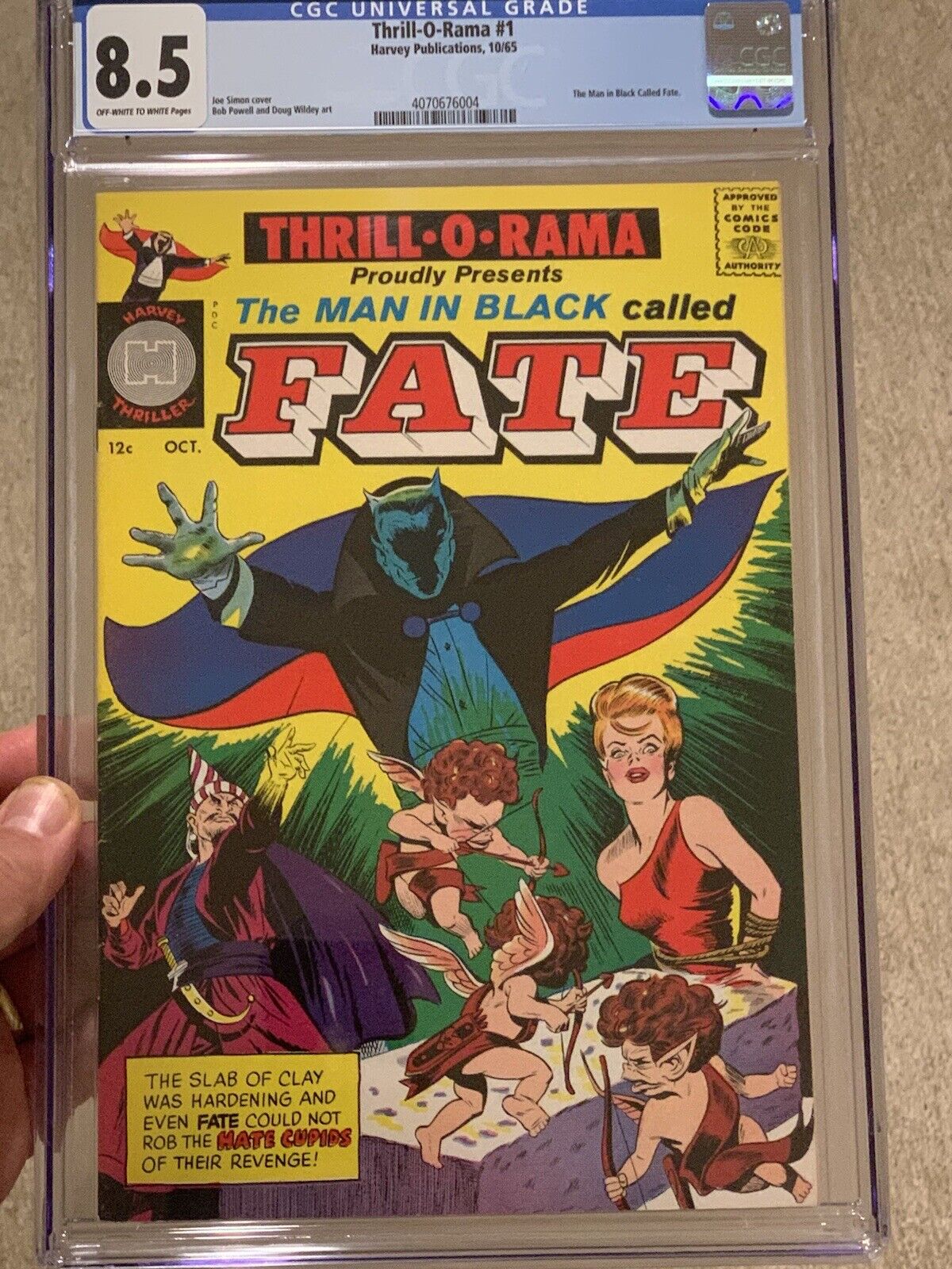 Thrill-O-Rama #1/Silver Age Harvey Comic Book/CGC 8.5 Off-White to White Pages