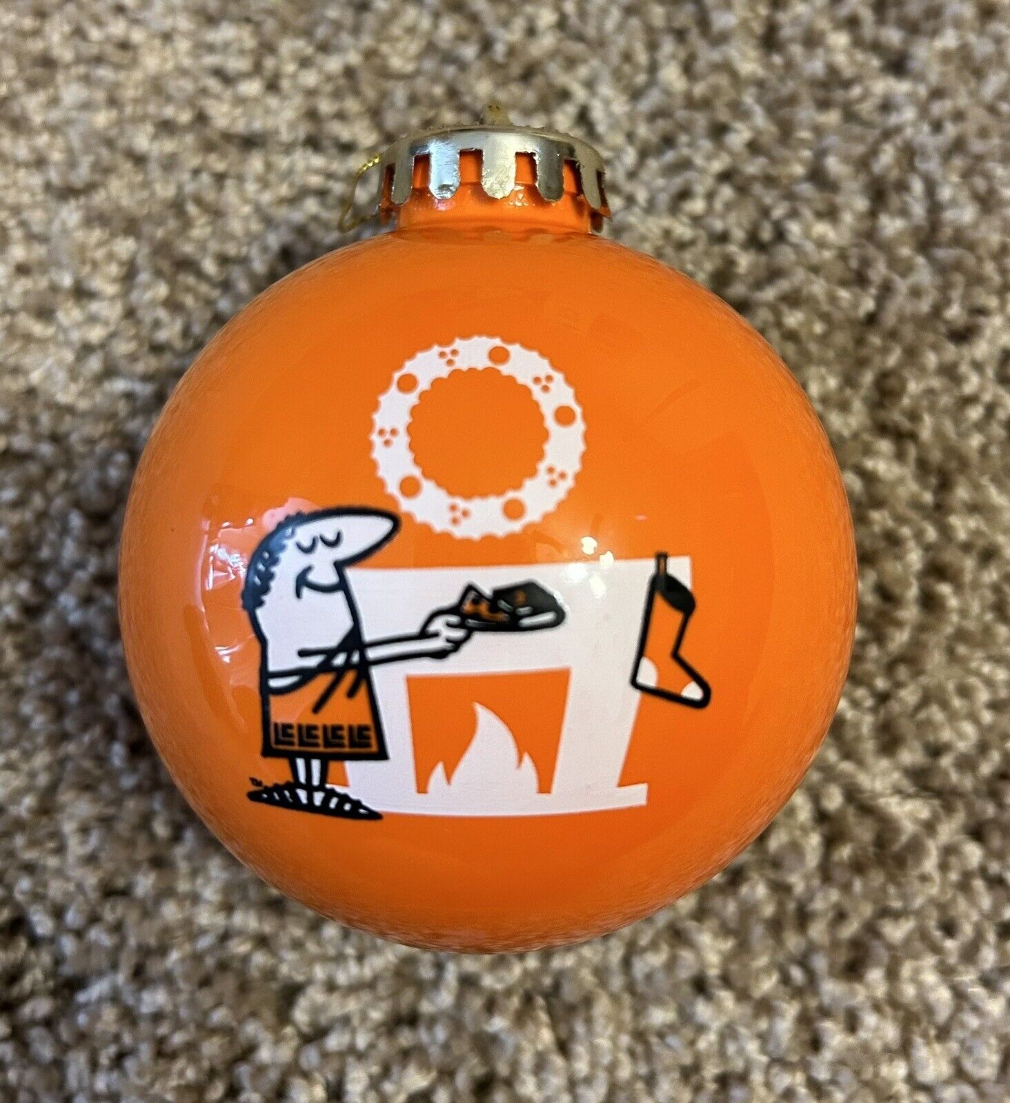 Little Caesars RARE Collectible Christmas Ornament Orange 