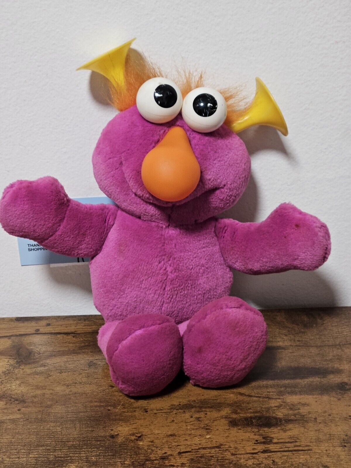 VINTAGE TYCO Sesame Street PURPLE HONKER Muppet Stuffed Plush 1995 