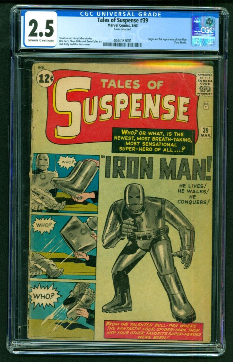 Tales of Suspense #39 CGC 2.5 1963 1st app. Iron Man