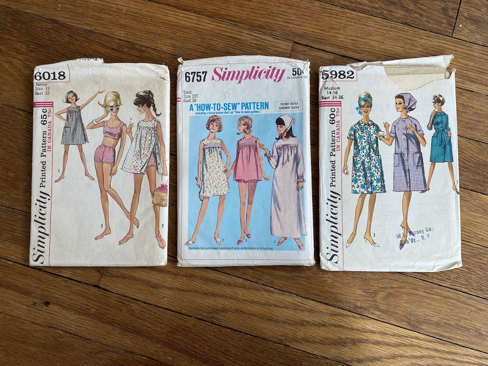3 1960s Sewing Patterns