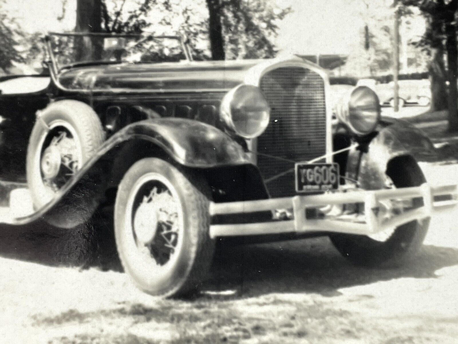 Si Photograph Early Hudson Convertible Automobile At Car Show Circa 1950-60\'s 